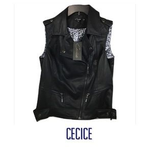 🆕 Cecice Faux Leather Vest